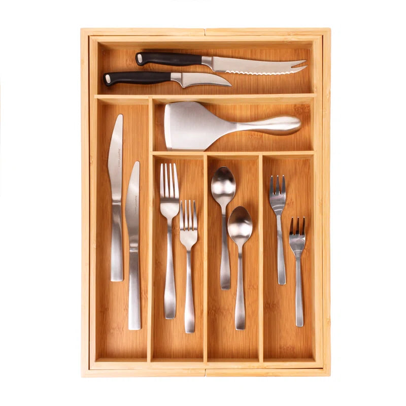 Benninger Expanding Adjustable Flatware Kitchen Drawer Organizer
