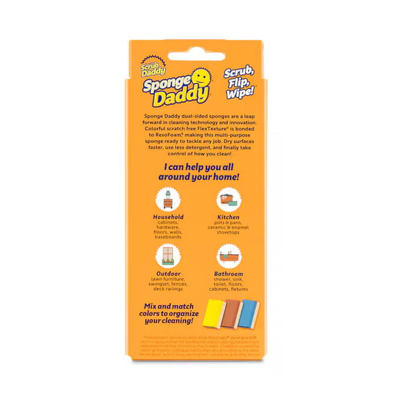 Sponge Daddy Cellulose Sponge with Scouring Pad 3 -Pack