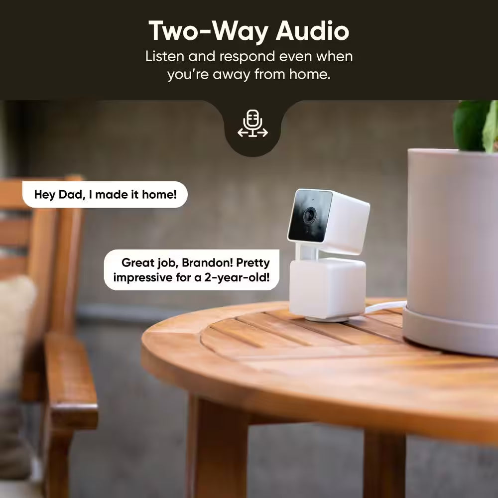 Pan V3 Wired Indoor/Outdoor 1080P HD Home Security Camera with Privacy Mode