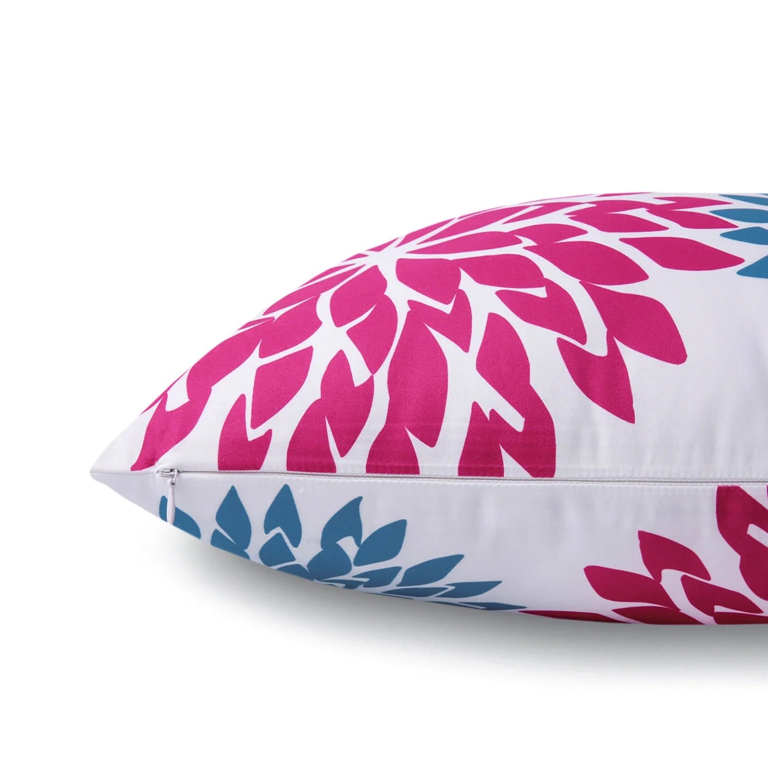 New Living Series Double-Sided Design Decorative Throw Pillow Cover, 18" X 18", Blue/Purple, 4 Pack
