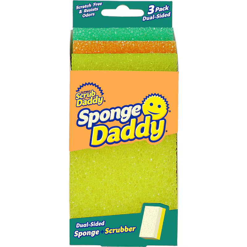 Sponge Daddy Cellulose Sponge with Scouring Pad 3 -Pack