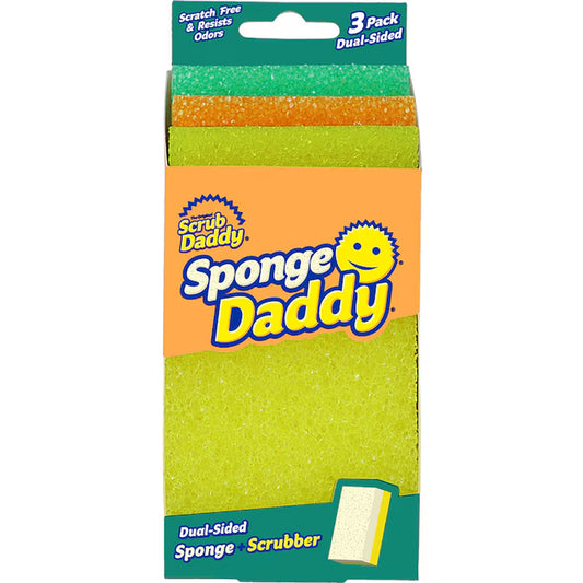 Sponge Daddy Cellulose Sponge with Scouring Pad 3 -Pack