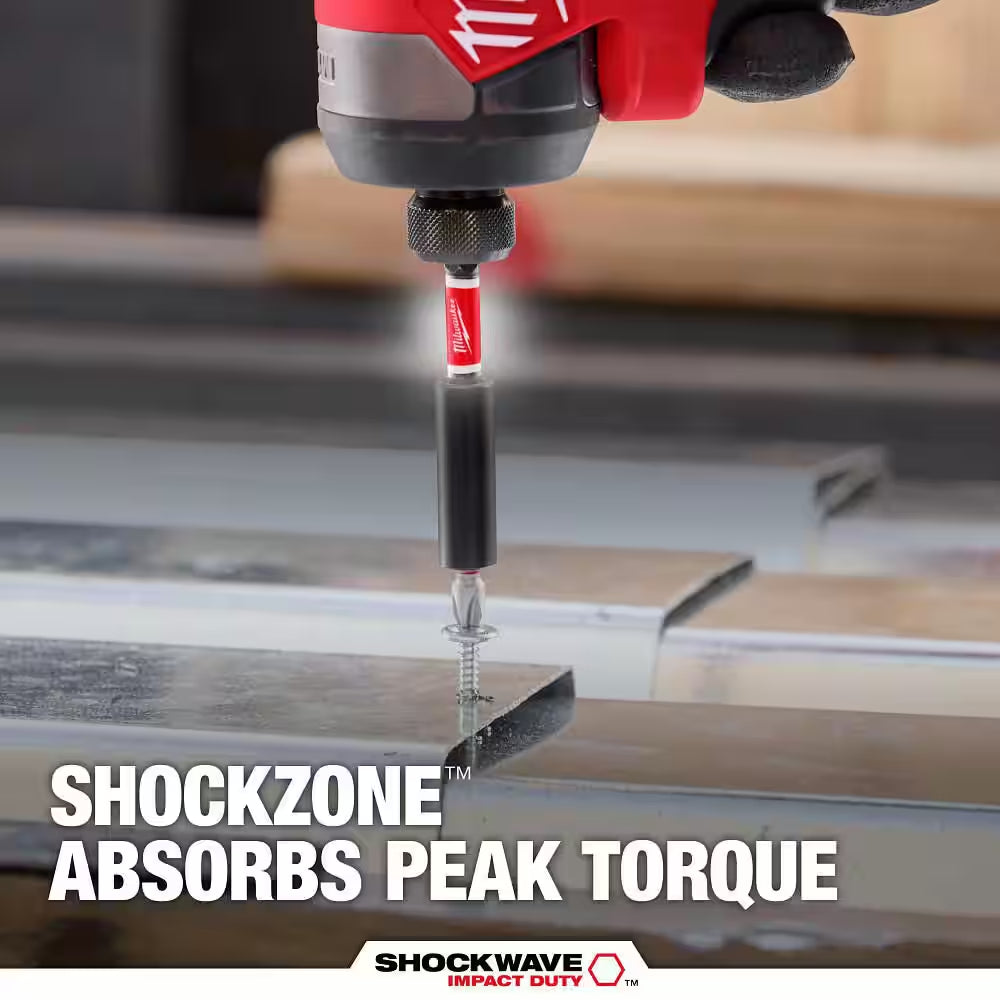 SHOCKWAVE Impact Duty Alloy Steel Screw Driver Bit Set (10-Piece)