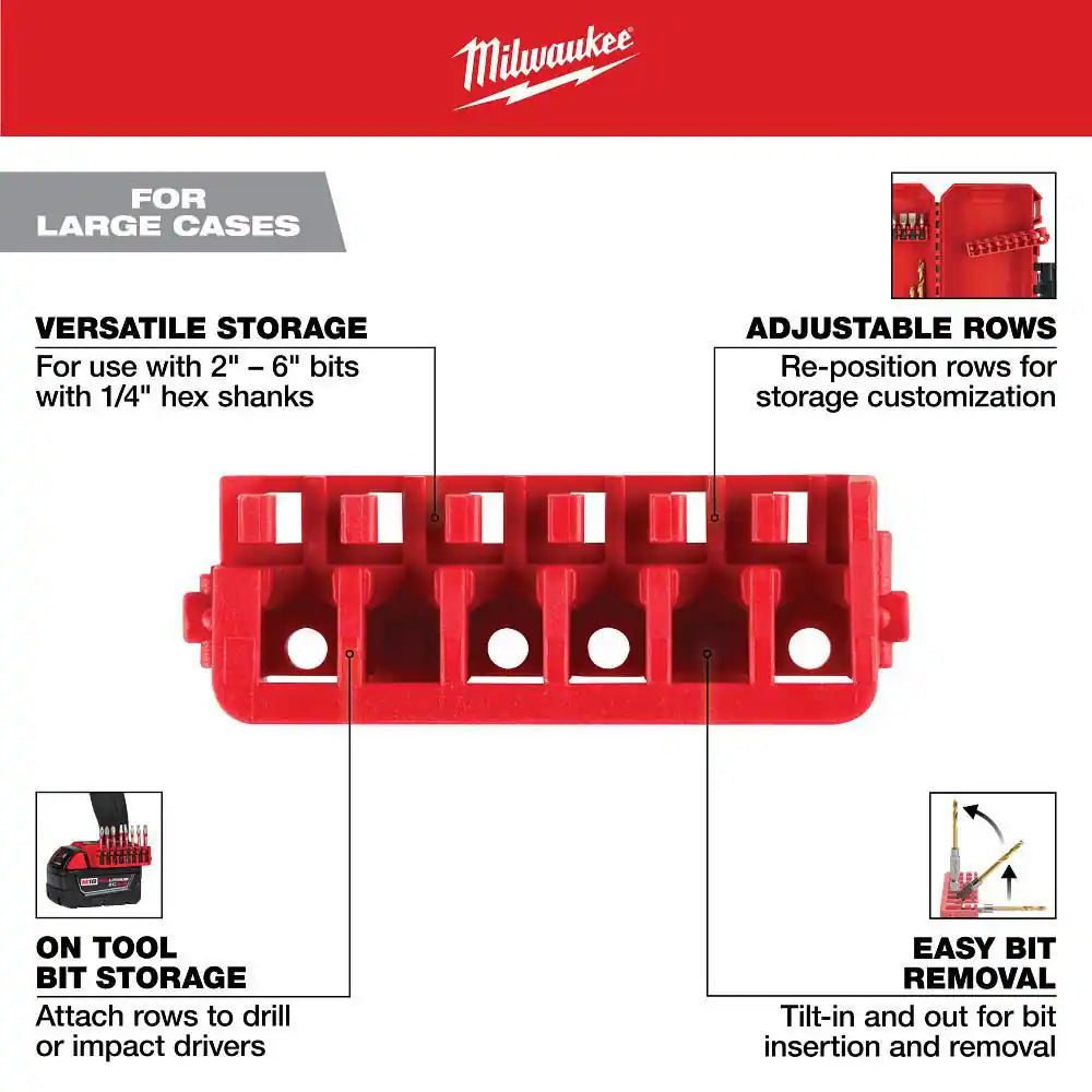 Large Case Rows for Impact Driver Accessories (5-Pack)
