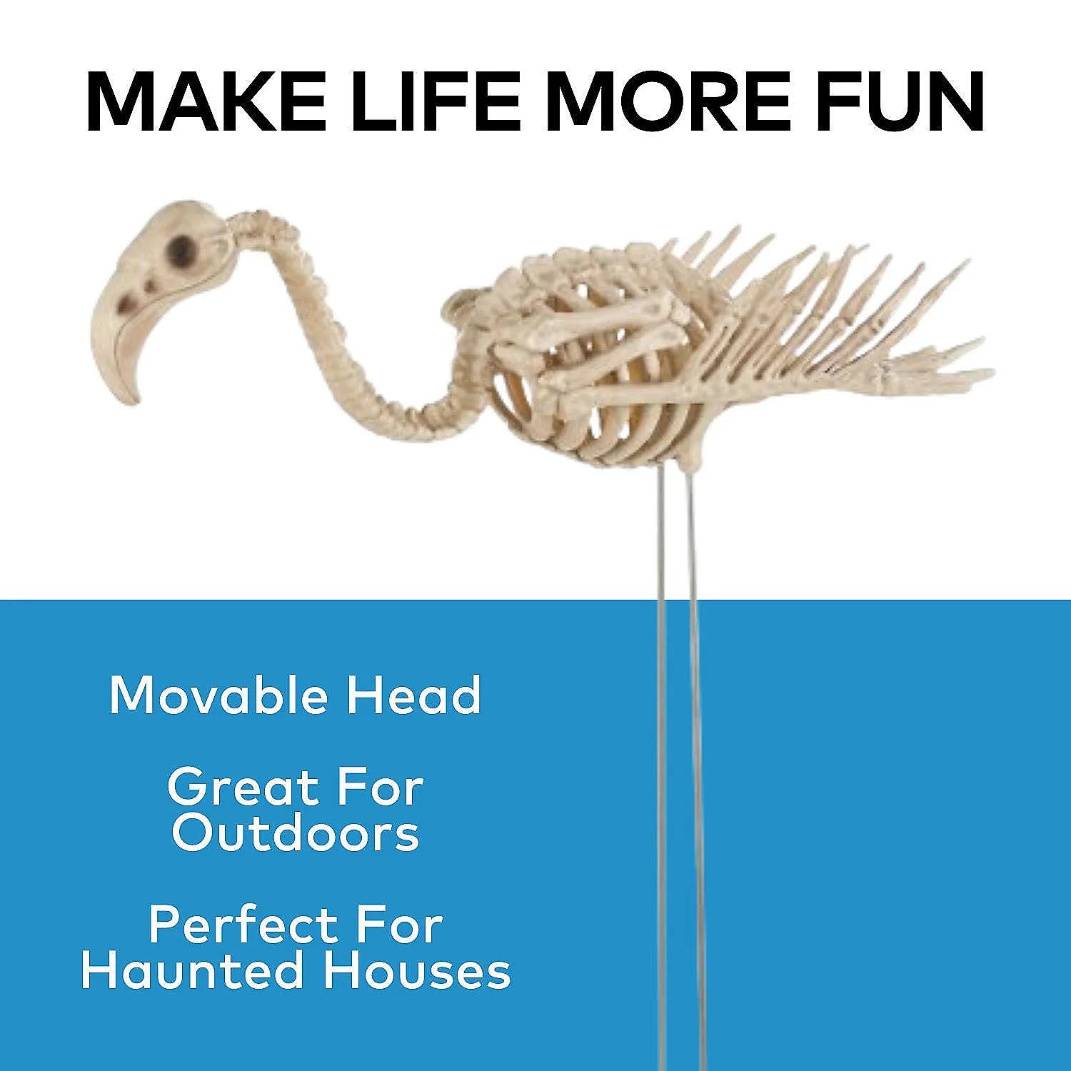 Flamingo Skeleton - Halloween Yard Decoration Outdoor Display