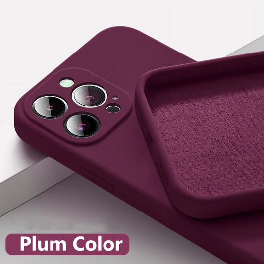 New Phone Case for Iphone 15 14 13 11 12 Pro Max Mini X XS Max 15 plus Silicone Solid Color Fall and Collision Protection Cover
