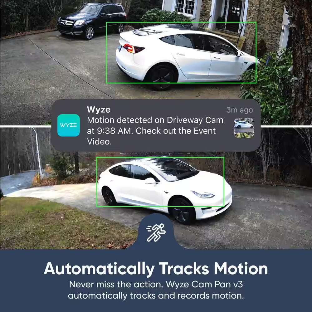 Pan V3 Wired Indoor/Outdoor 1080P HD Home Security Camera with Privacy Mode