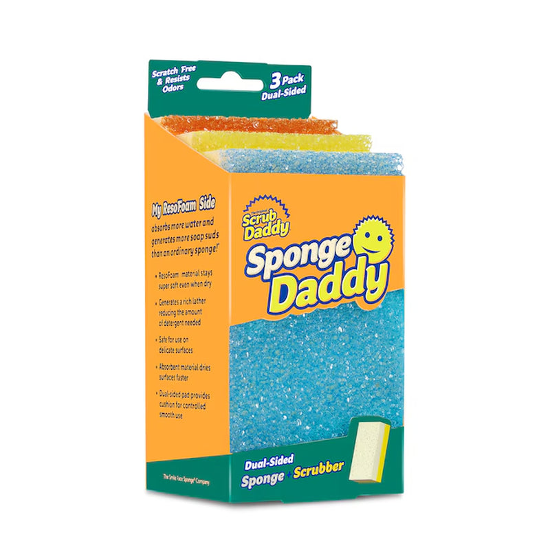 Sponge Daddy Cellulose Sponge with Scouring Pad 3 -Pack