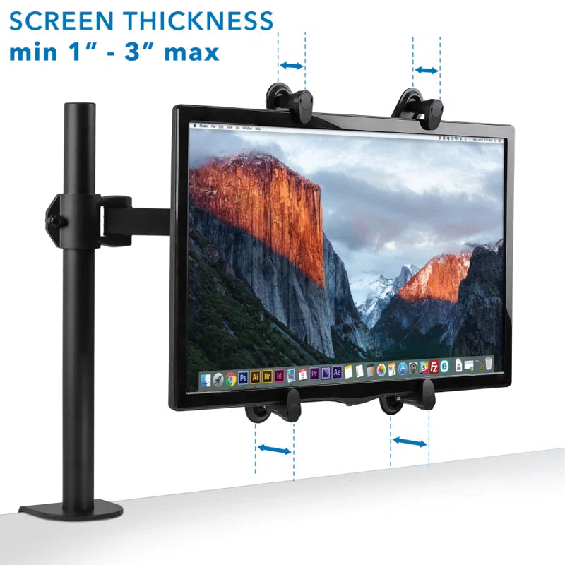 ! VESA Mount Adapter Mounting Kit for Non-Vesa HP ACER Samsung DELL Asus Monitors 13" to 27"