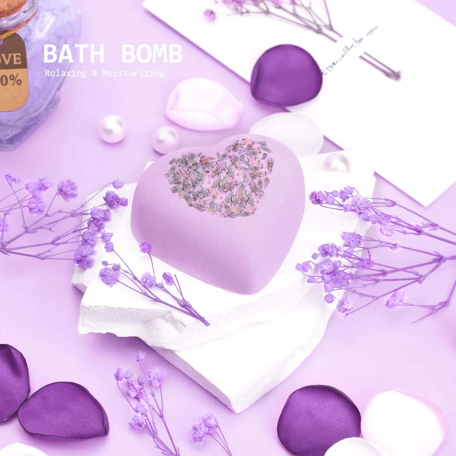 Gift Baskets Set for Women, 0 Pack Bath and Body Set for Christmas Holiday Birthday Gift, Purple