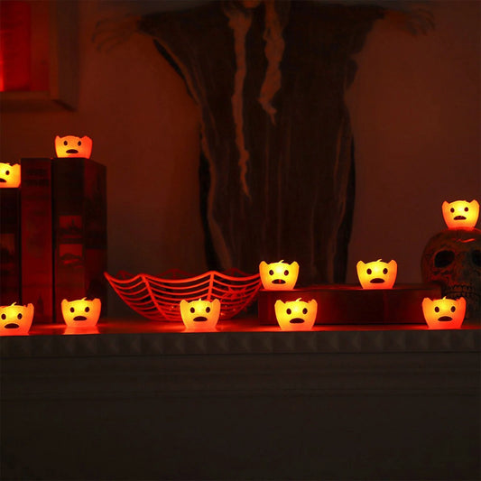 Christmas Clearance  Halloween Lights,Halloween Orange Pumpkin Lights Decorations Battery Operated Lights Exquisite LED Orange Lights for Halloween Children'S Birthday Halloween Gifts