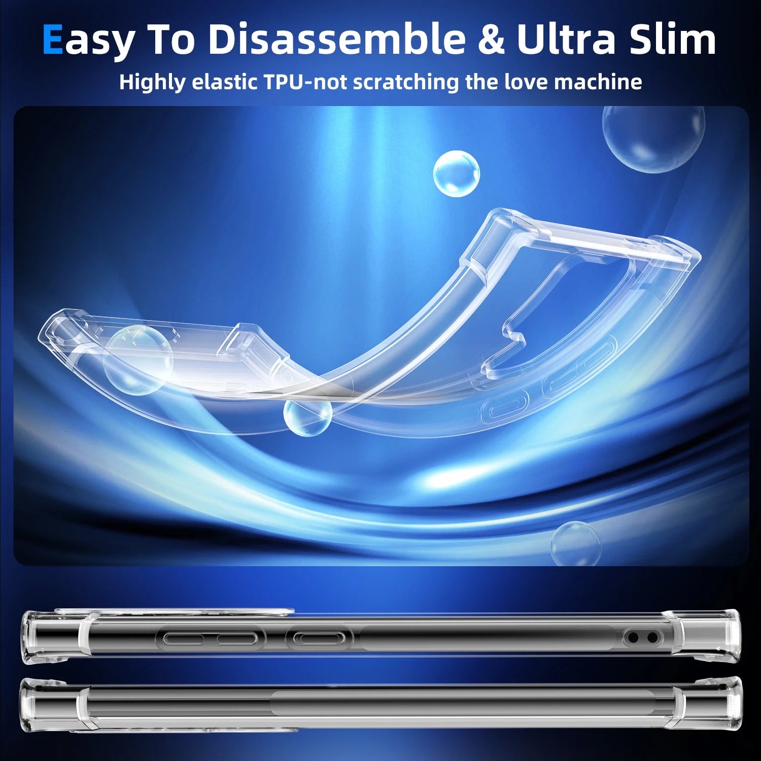 Case for Samsung Galaxy S24 Ultra/S24 Plus/S24 Shockproof TPU Crystal Phone Cover, Clear