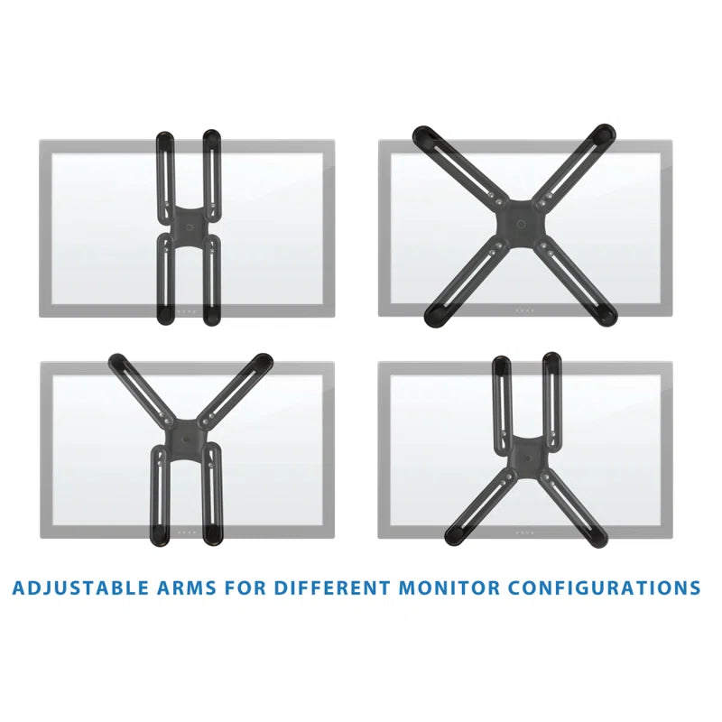 ! VESA Mount Adapter Mounting Kit for Non-Vesa HP ACER Samsung DELL Asus Monitors 13" to 27"