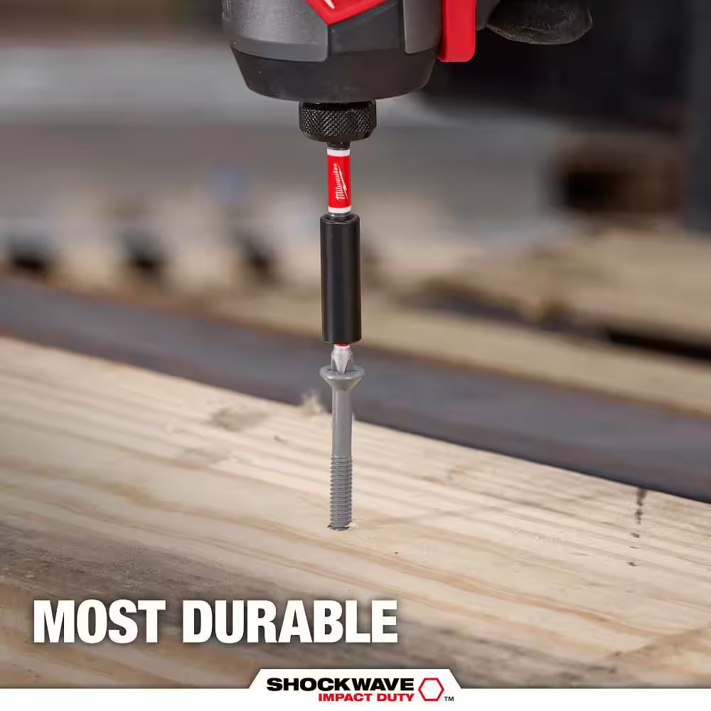 SHOCKWAVE Impact Duty Alloy Steel Screw Driver Bit Set (10-Piece)