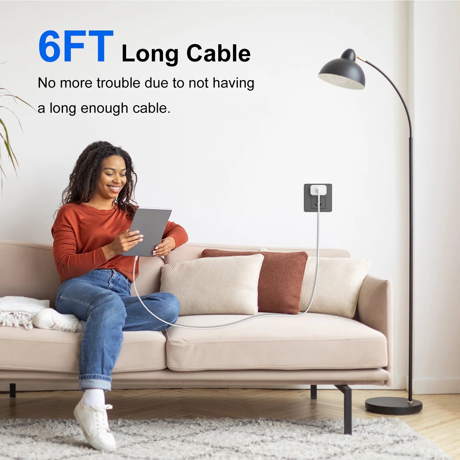 Iphone Charger USB C Fast Charger, 3 Pack 20W Type C Wall Charger Block with 6FT USB C & L Cable, Compatible with Iphone 16/15 Pro Max/14/13/12/11, Samsung Galaxy, Ipad, Airpods, Pixel