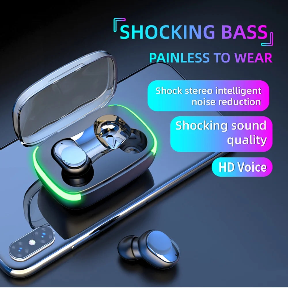 Mini Wireless Earbuds Bluetooth 5.1 with Microphone