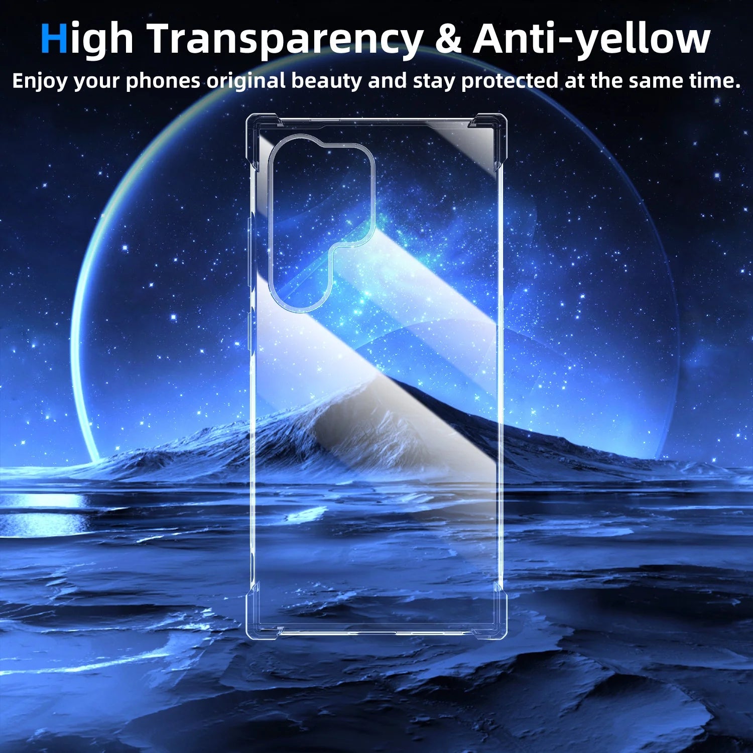 Case for Samsung Galaxy S24 Ultra/S24 Plus/S24 Shockproof TPU Crystal Phone Cover, Clear